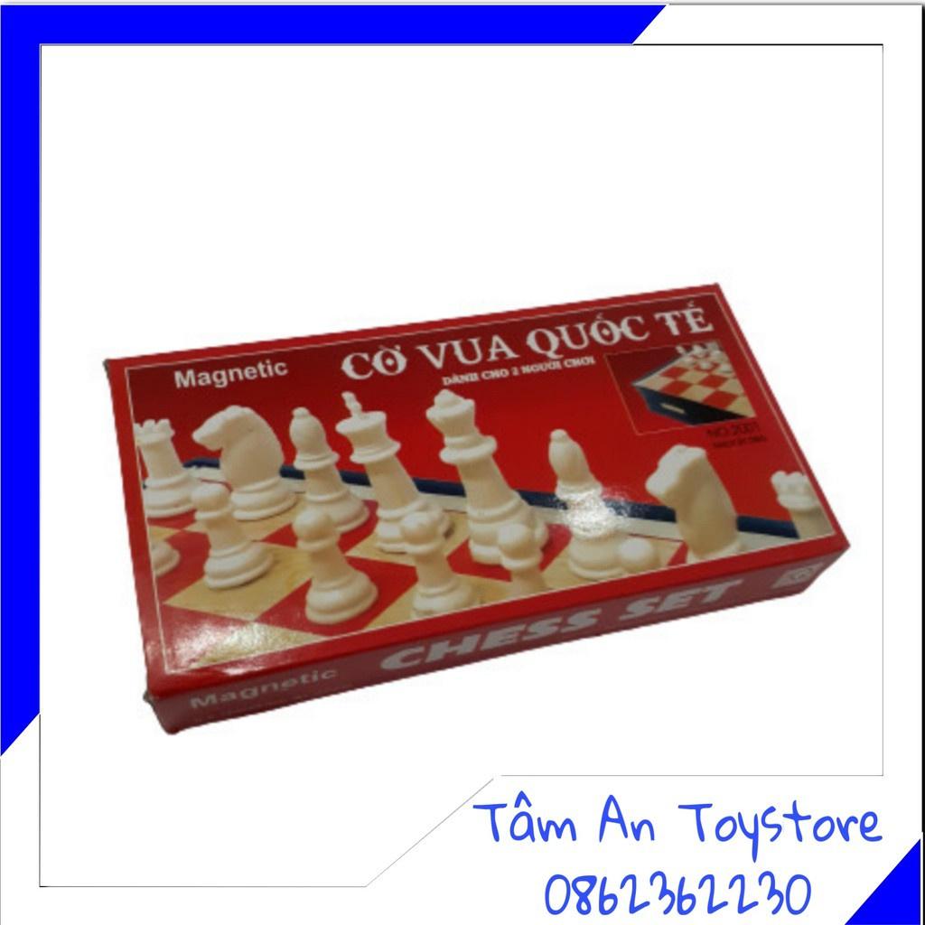 CỜ VUA QUỐC TẾ NHỎ NO 2001, Bộ cờ vua nam châm quốc tế nhỏ cỡ 19️19cm