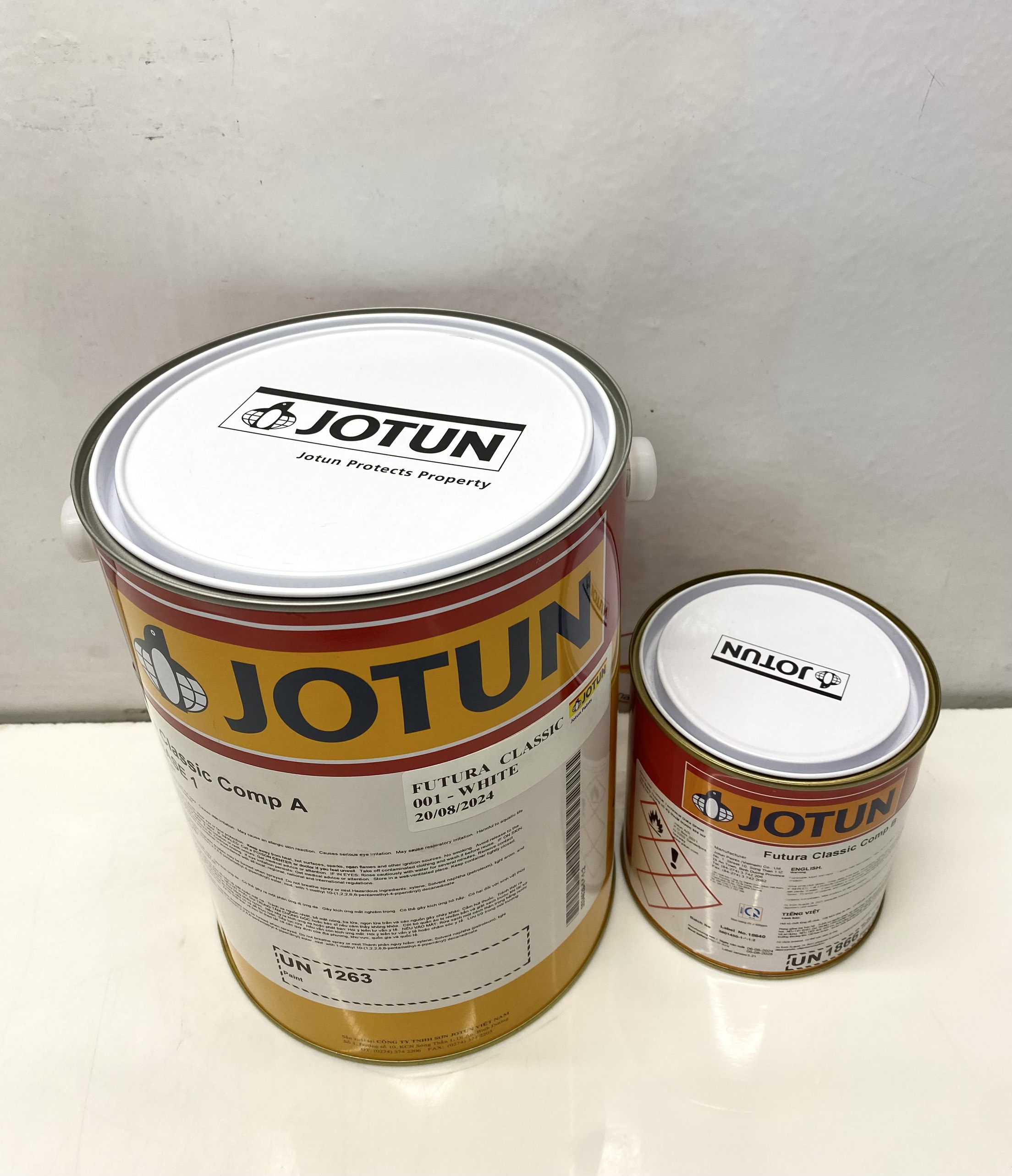 Sơn Epoxy Jotun Futura Classic base 1 màu Trắng 001 5L/bộ