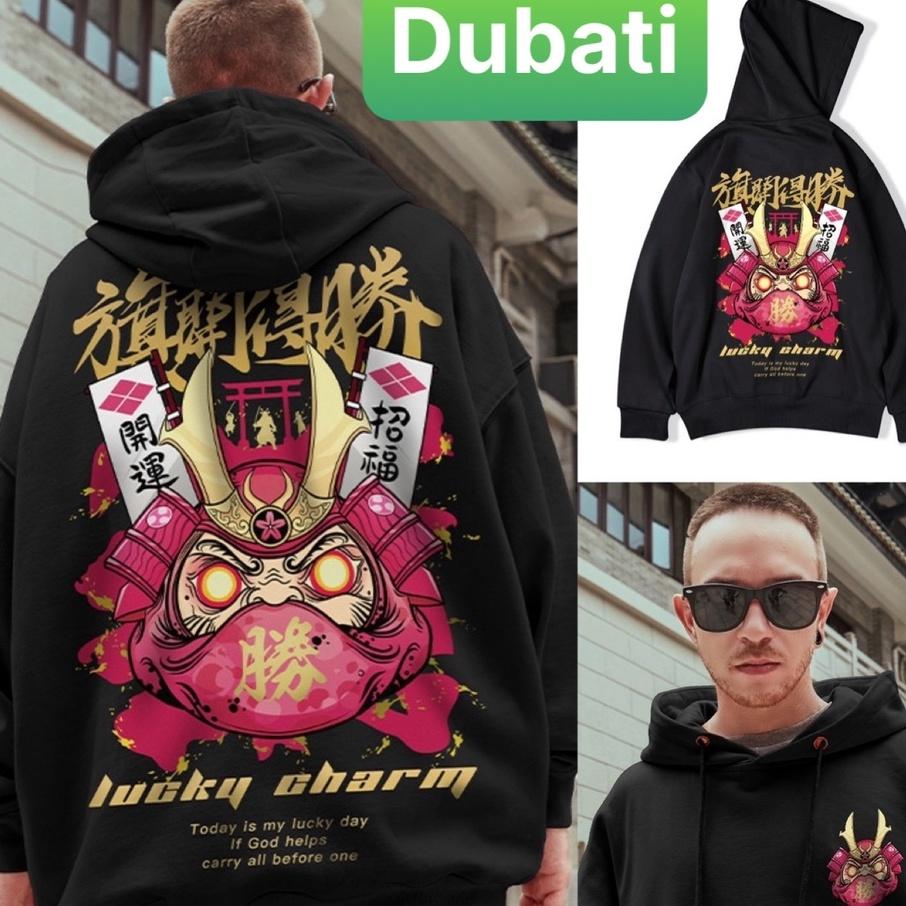 ÁO KHOÁC HOODIE NAM NỮ DÀY PHOM FORM RỘNG QUỶ ONI SAMURAI VIP CHẤT NỈ CHỐNG LẠNH NẮNG, NÓNG ĐÔNG HÈ - DUBAI FASHION