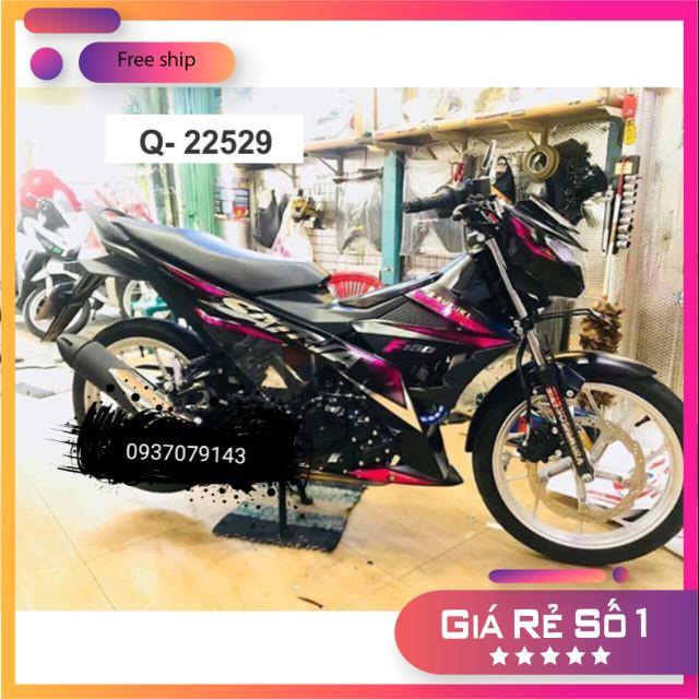 Tem rời dành cho xe Satria Fi chất liệu Crom