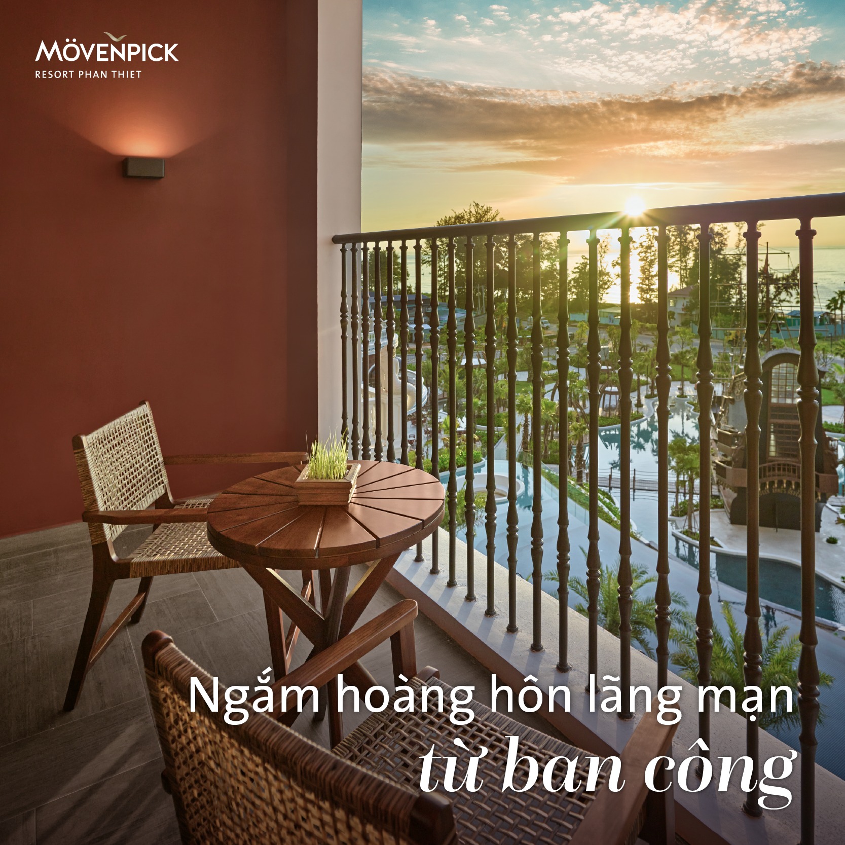 Nghỉ Dưỡng 2N1Đ Movenpick Resort Phan Thiết + Ăn Sáng + Tận hưởng "Chocolate Hour" + Giảm 15% Dịch Vụ F&B + Miễn Phí Nâng Hạng Phòng