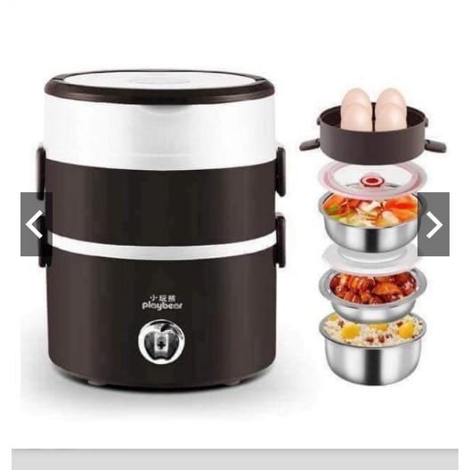 Cặp Lồng 3 Tầng Ủ Cơm Cắm Điện Giữ Nhiệt Tiện Ích - Loại Tốt