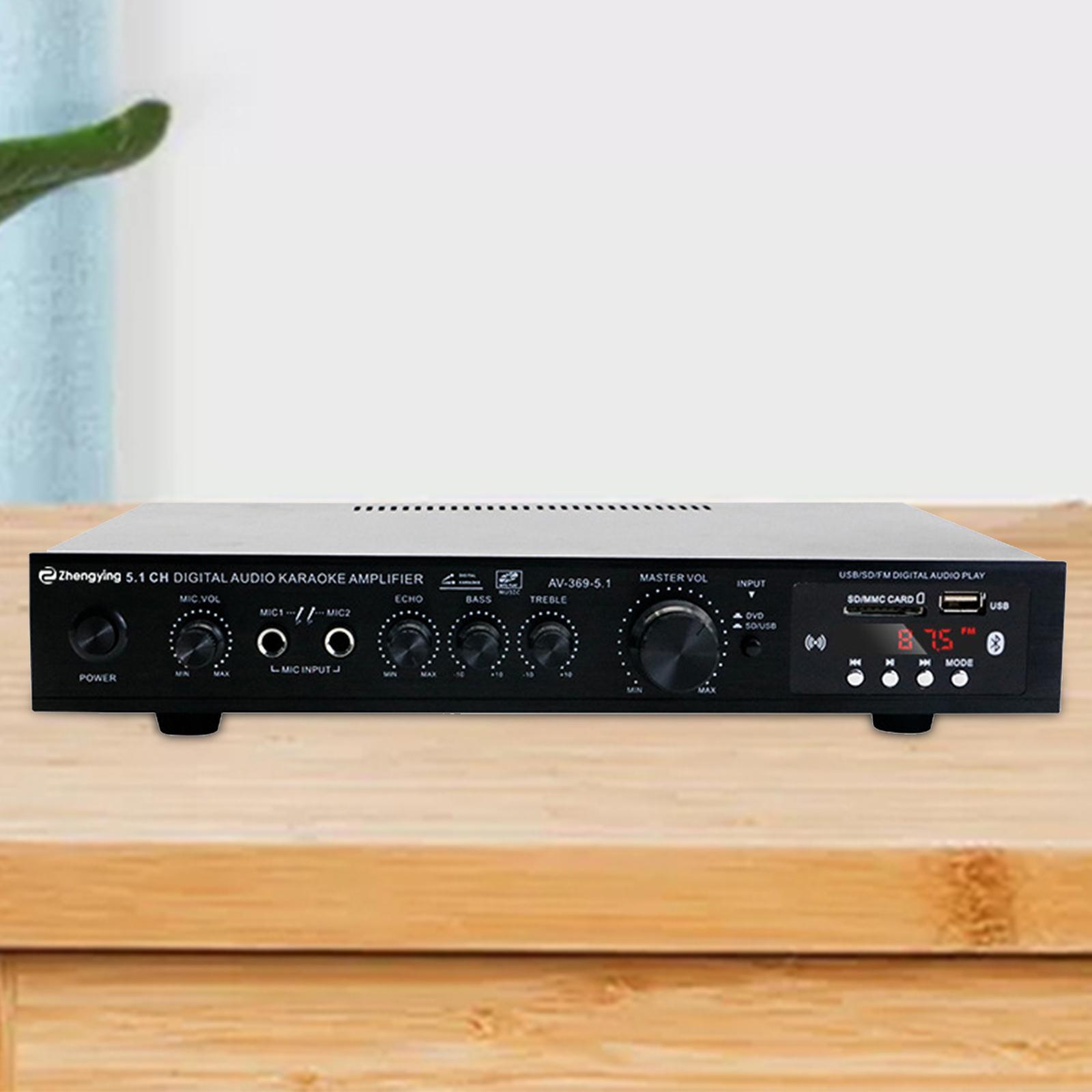 5.1 Channel Home Theater Receiver Surround Sound Lossless Decoding Audio Amp