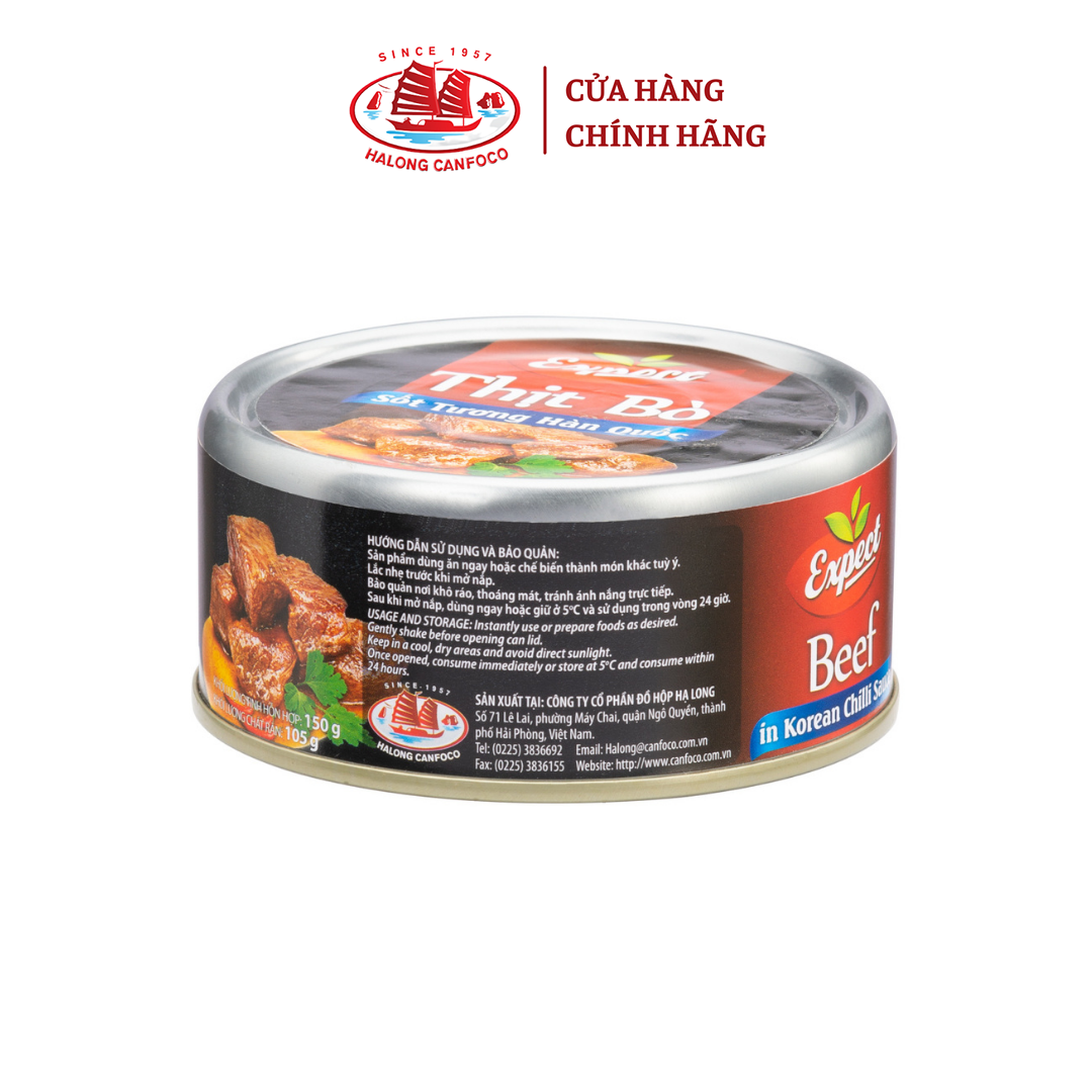 Bò sốt tương Hàn Quốc Expect - 150g - Đồ Hộp Hạ Long (DATE 12/2024)