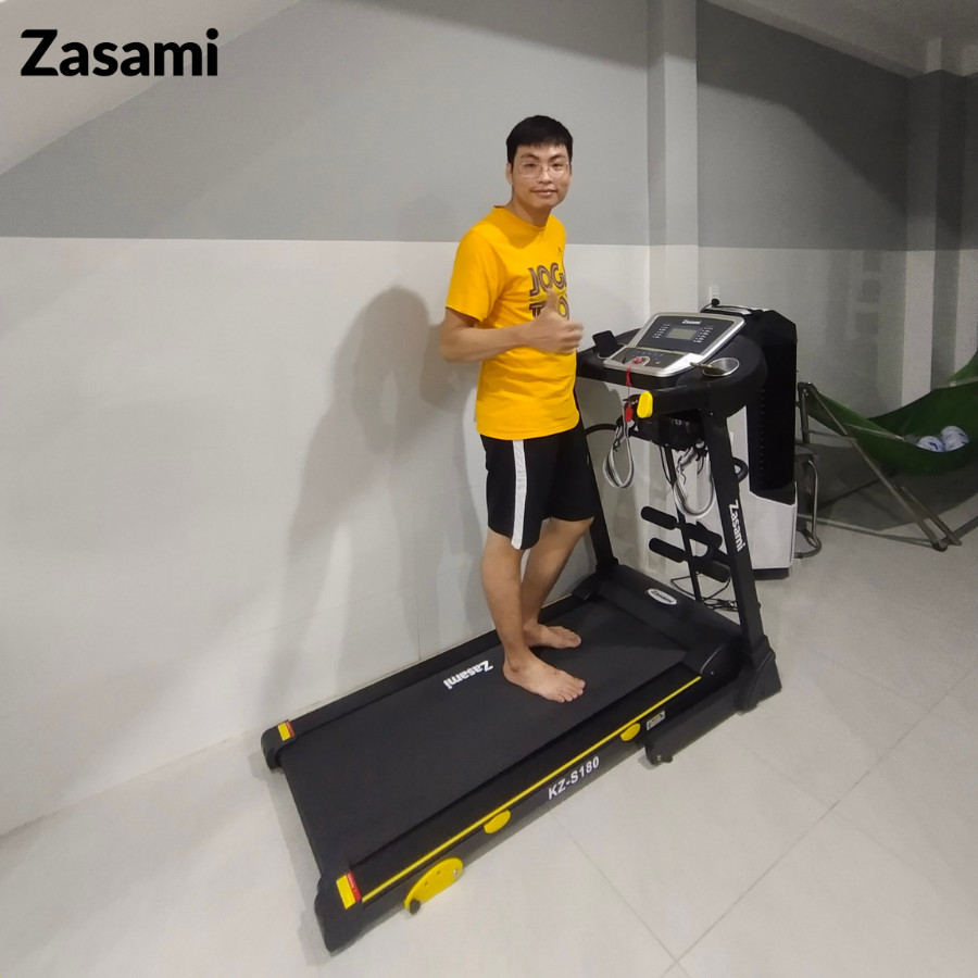 Máy Chạy Bộ Điện Zasami KZ-S180 - Tặng xoay eo + túi trống thể thao