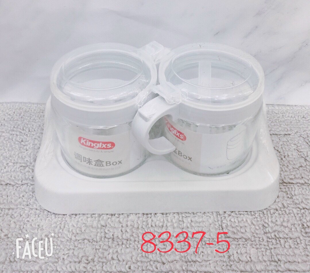 BỘ ĐỰNG GIA VỊ NHÀ BẾP BẰNG THỦY TINH KINGLXS CAO CẤP - TH11 ( GIAO MÀU NGẪU NHIÊN )