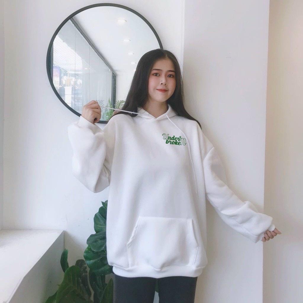 Áo Hoodie Form Rộng Nam Nữ BeeCy underbroken Chất Nỉ Pe Dày Dặn Ulzzang Unisex Thời Trang