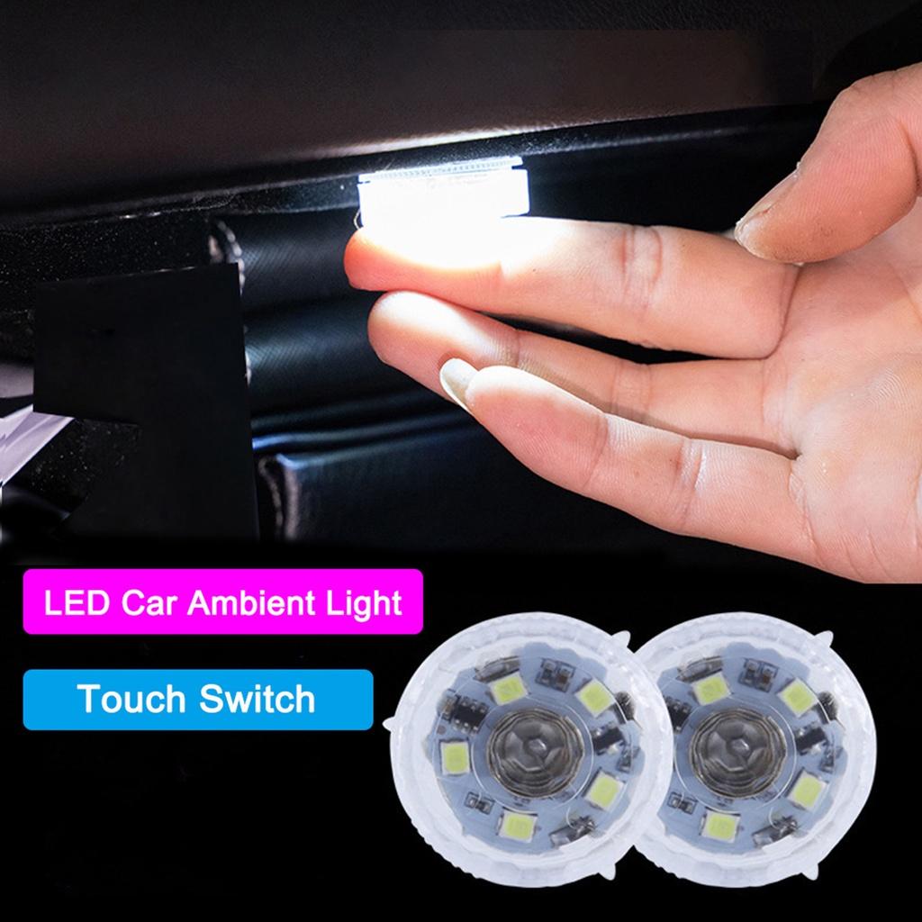 Đèn Led Mini Gắn Trần Xe Hơi Ánh Sáng Trắng