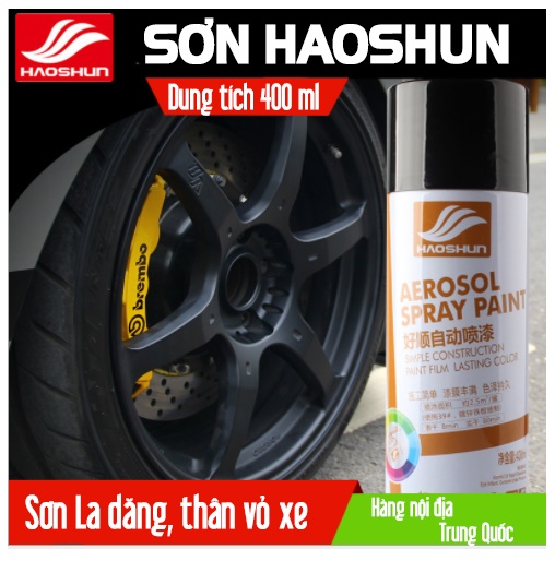 Bình Sơn Phun Theo Màu Xe Haoshun 400ML