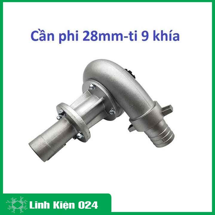 Đầu bơm liền lắp máy cắt cỏ phi 28mm- 9 răng