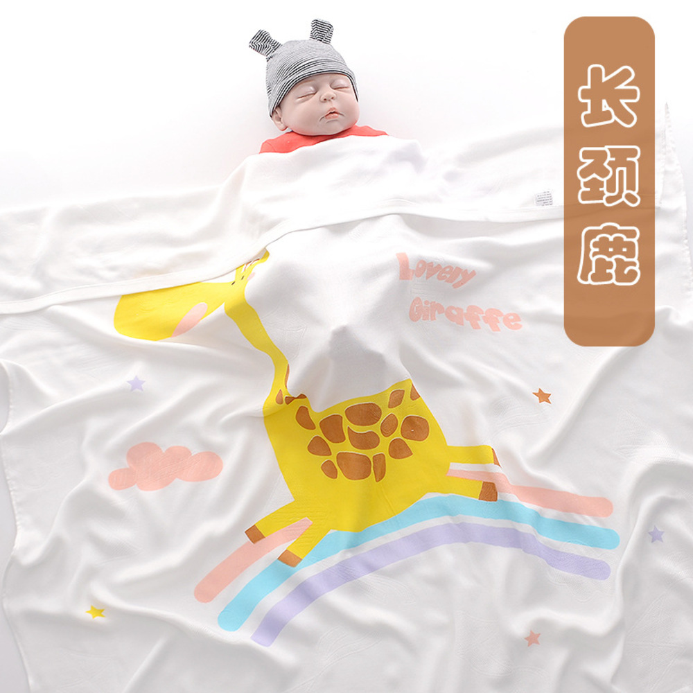 Chăn đũi cho bé từ sơ sinh đến tiểu học chất liệu sợi tre thiên nhiên và sợi Cotton, loại siêu mềm mịn, KT: 110x110cm, Bamboo Home - hàng chính hãng BBH