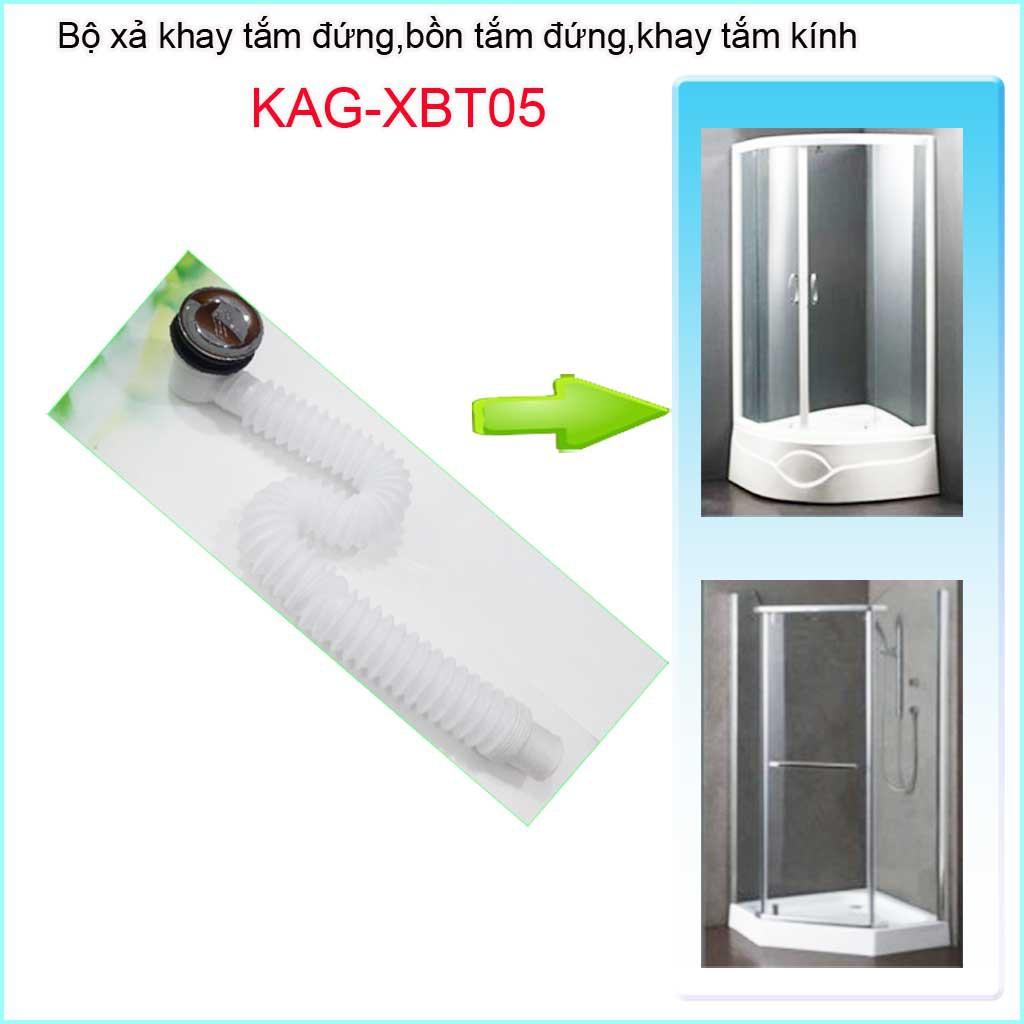 Xả bồn tắm đứng, xả bồn tắm kính KAG-XBT05 thoát nhanh sử dụng tốt -xả đạp chân