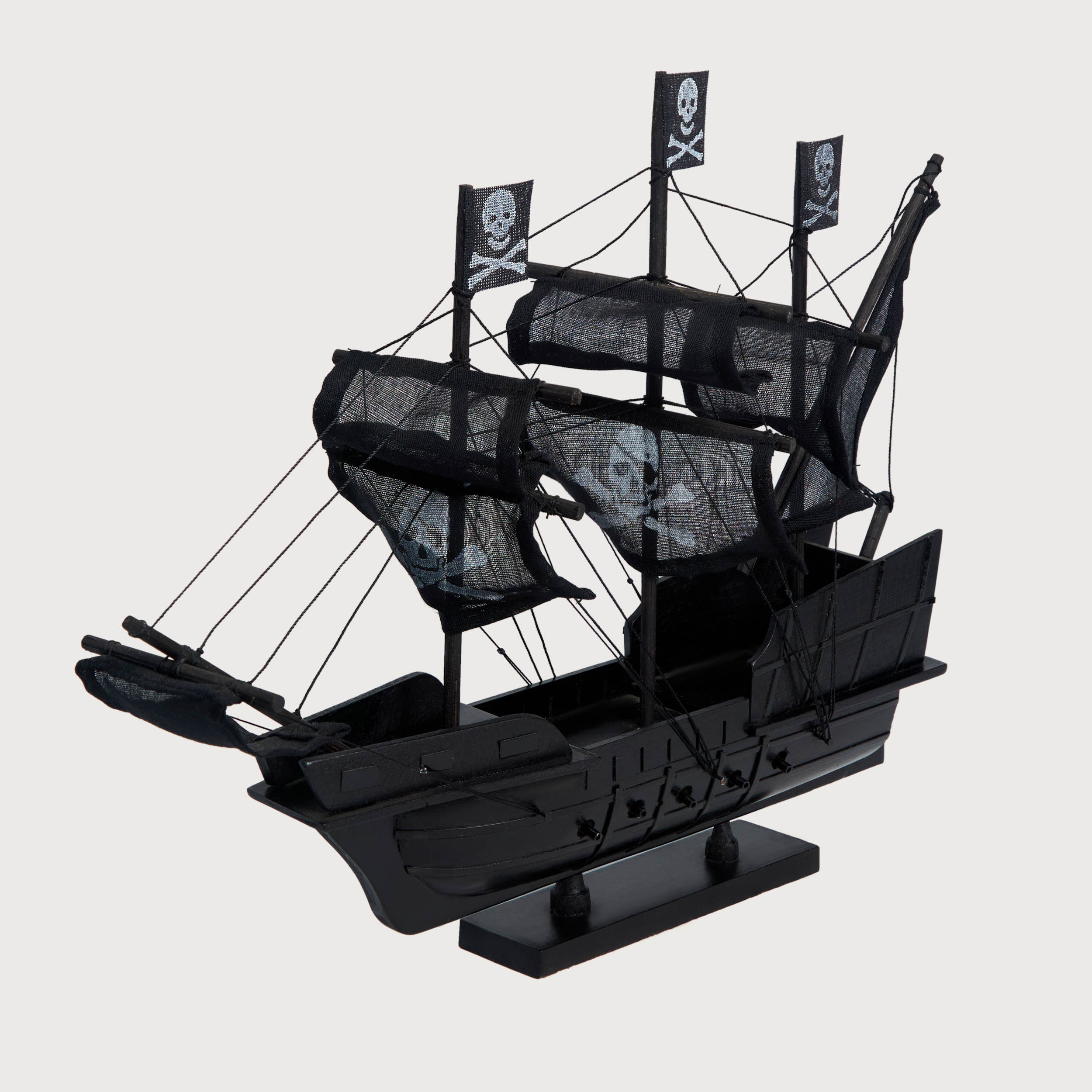 Mô hình Thuyền Cổ BLACK PEARL/ BLACK cao cấp, mô hình gỗ tự nhiên, lắp ráp sẵn 1st FURNITURE bằng gỗ tự nhiên