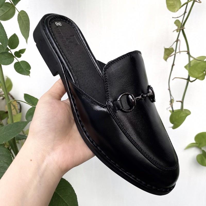 Giày sục nam nữ da bò mules shoe TEFOSS HT751-1 da thật size 35-45