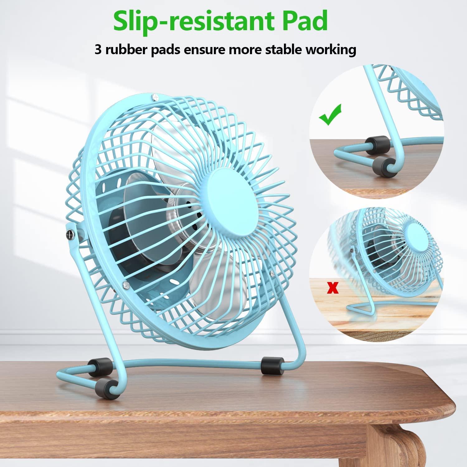 Quạt USB của mini, vòng quay 360 độ, 6 lần