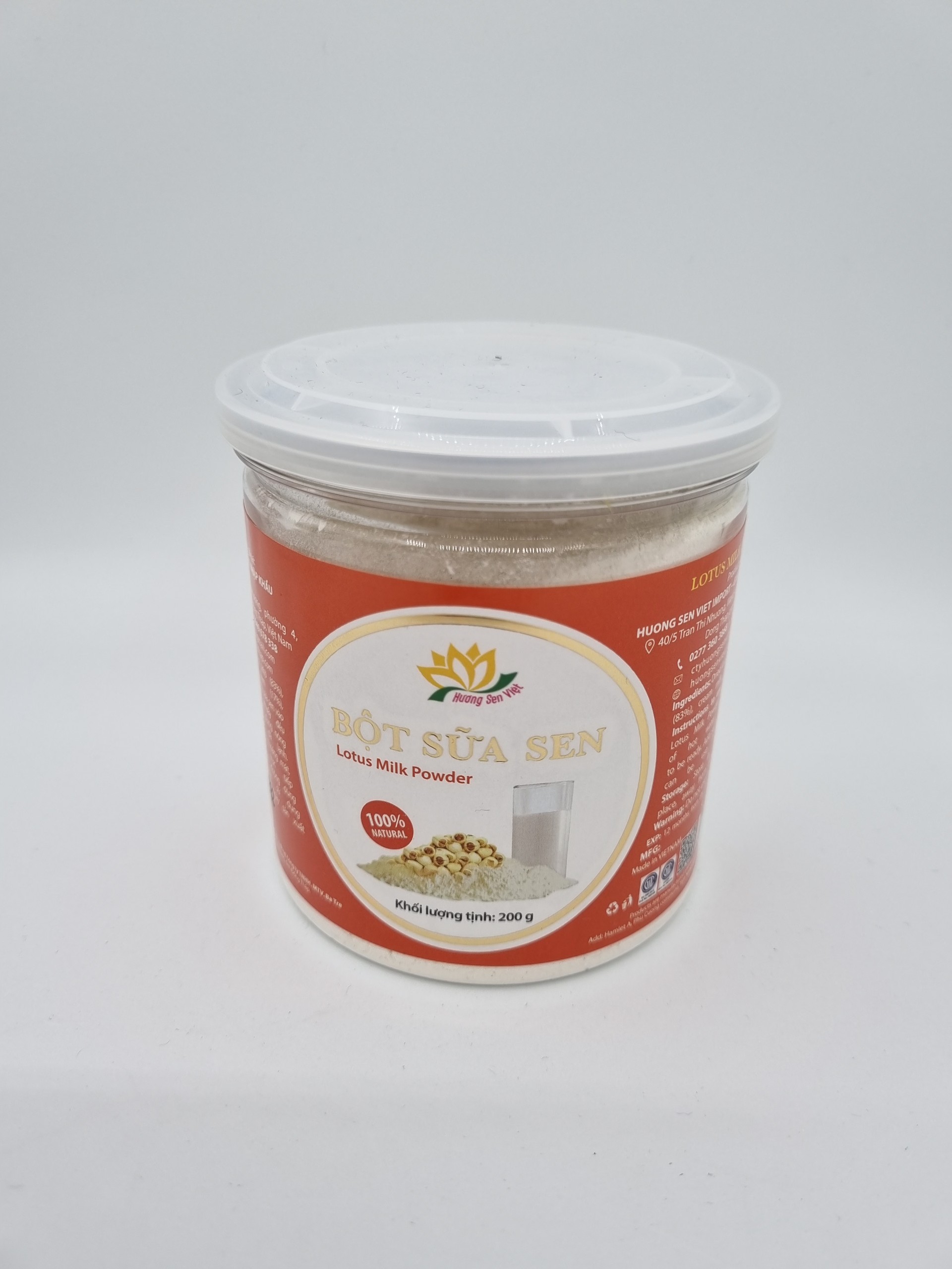 BỘT SỮA SEN HŨ 200G - HƯƠNG SEN VIỆT