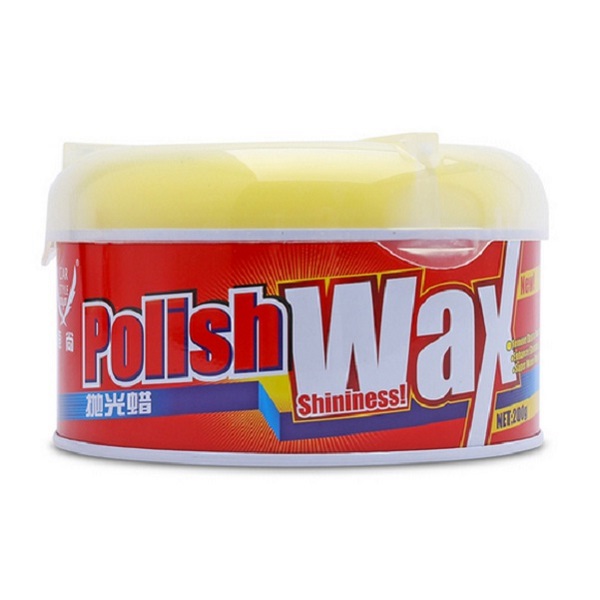 Hộp Sáp Đánh Bóng Và Phục Hồi Bảo Dưỡng Sơn Xe Hơi Xe Máy Polish Wax 200g (Vàng)