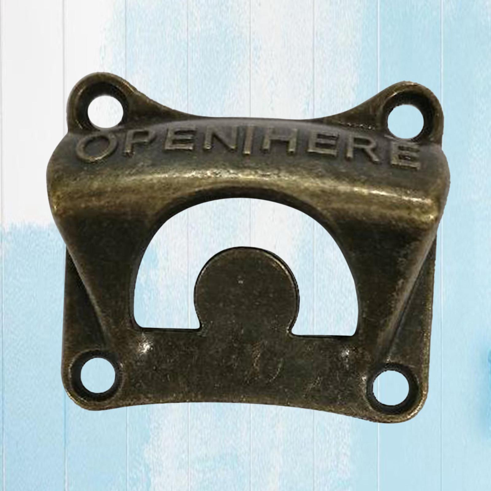 2pcs Vintage Style Wall Mount Bottle Opener Fast Soda Glass Opener