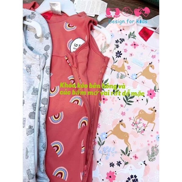 Túi ngủ cho bé hãng RICOCHET BABY (vải cotton 2 lớp dày dặn) cho bé