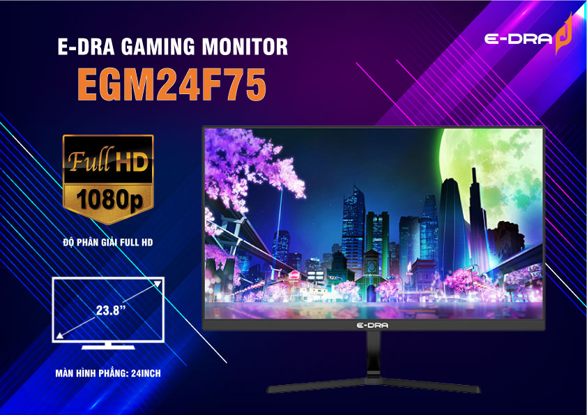 Màn hình máy tính E-dra EGM24F75 (23.8"/FHD/IPS/75Hz/1ms) - Hàng Chính Hãng
