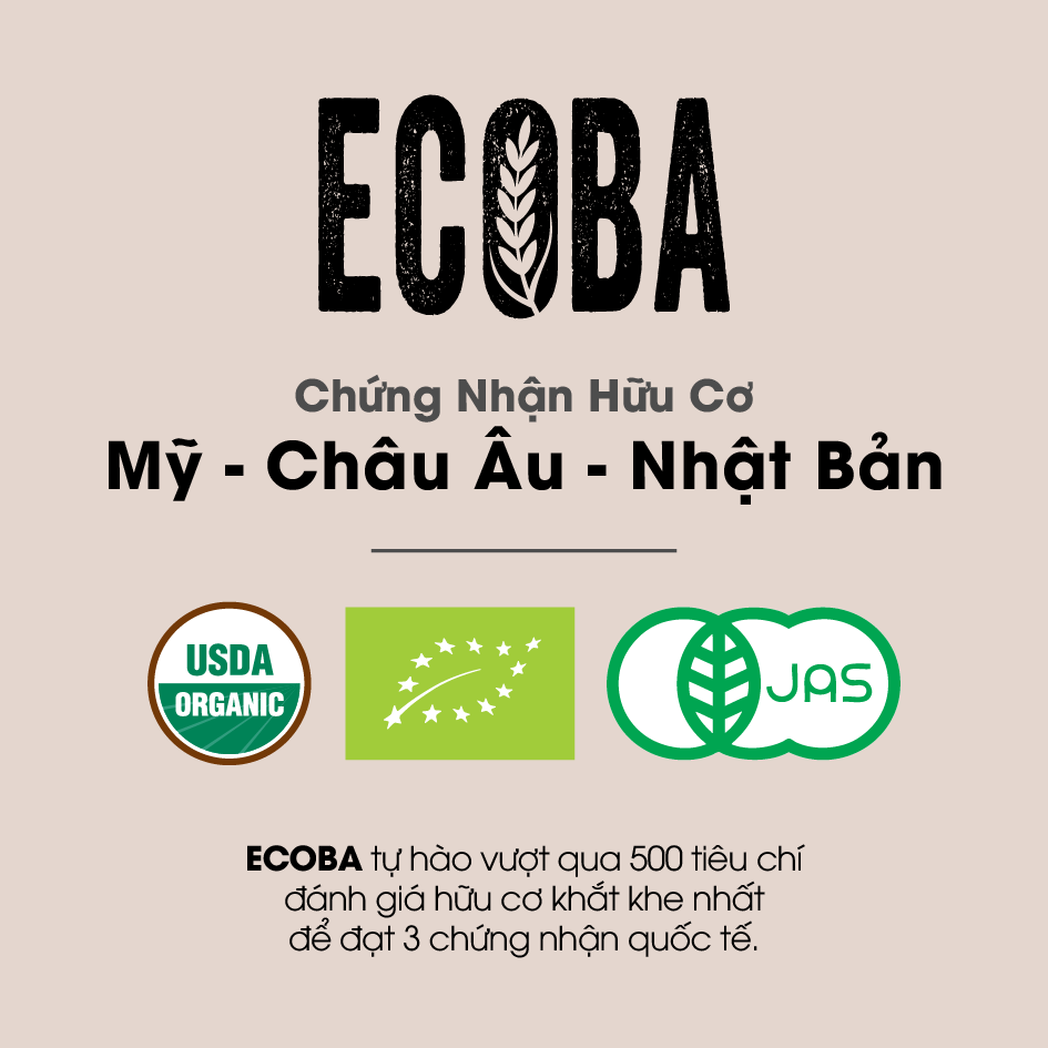 Gạo lứt đen hữu cơ cao cấp/ECOBA Huyền Mễ 1kg - Thơm ngon dẻo ngọt - Thanh lọc cơ thể