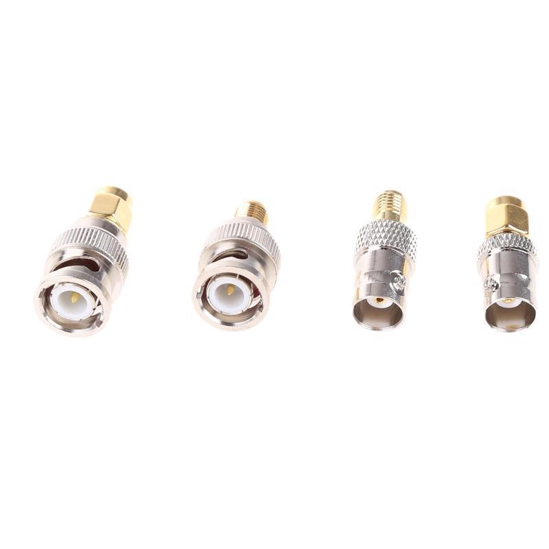 Bộ 4 Đầu Nối SMA Sang BNC Cho Radio Cầm Tay