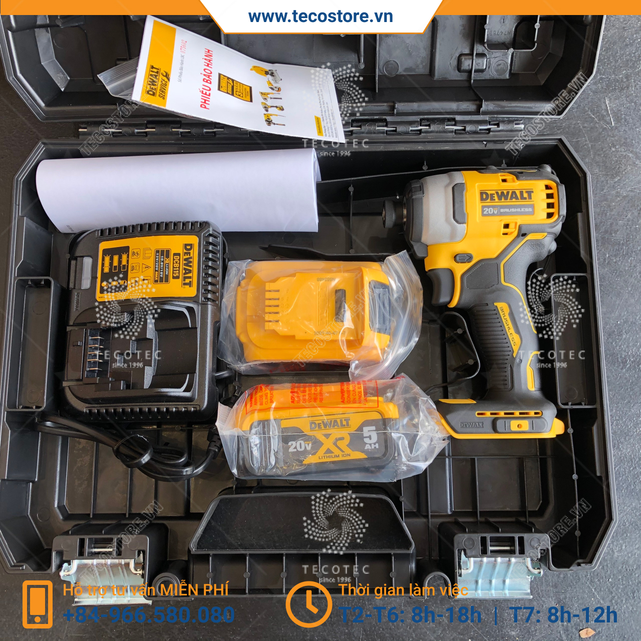 Máy bắn vít dùng pin DeWalt DCF809P2-KR 20V