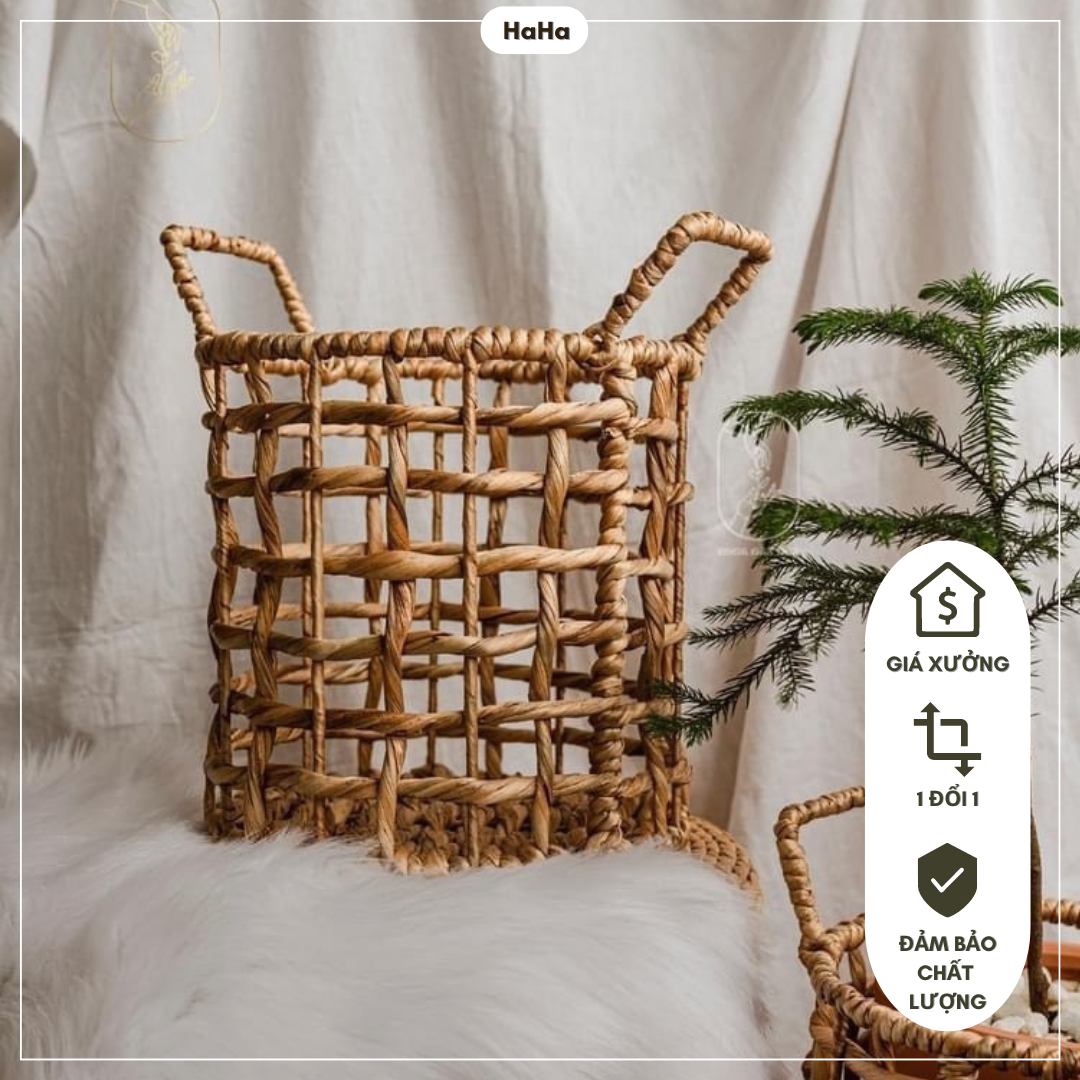 Giỏ Lục Bình Tròn Decor Cây Cảnh - Trang trí nhà cửa GLB01-KV