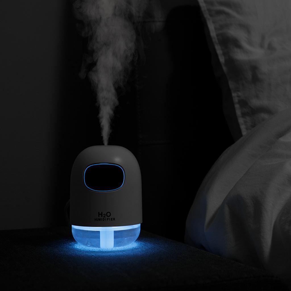 220ml Portable Mini Air Humidifier Oil Diffuser 7 LED Color for Home