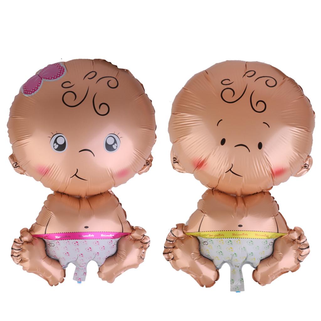 Aluminum Foil Baby Girl Shape Balloon for Baby Shower Christening Birthday