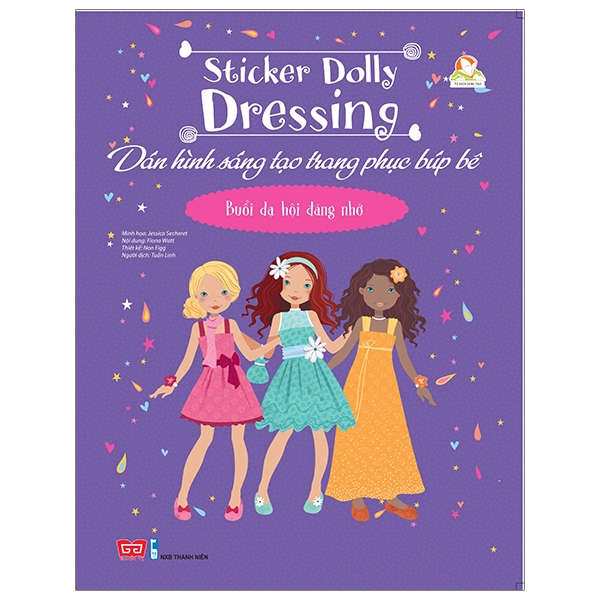 Sách Sticker Dolly Dressing - Dán Hình Sáng Tạo Trang Phục Búp Bê - Đinh Tị Cho Bé Từ 6 Tuổi - Buổi Dạ Hội Đáng Nhớ