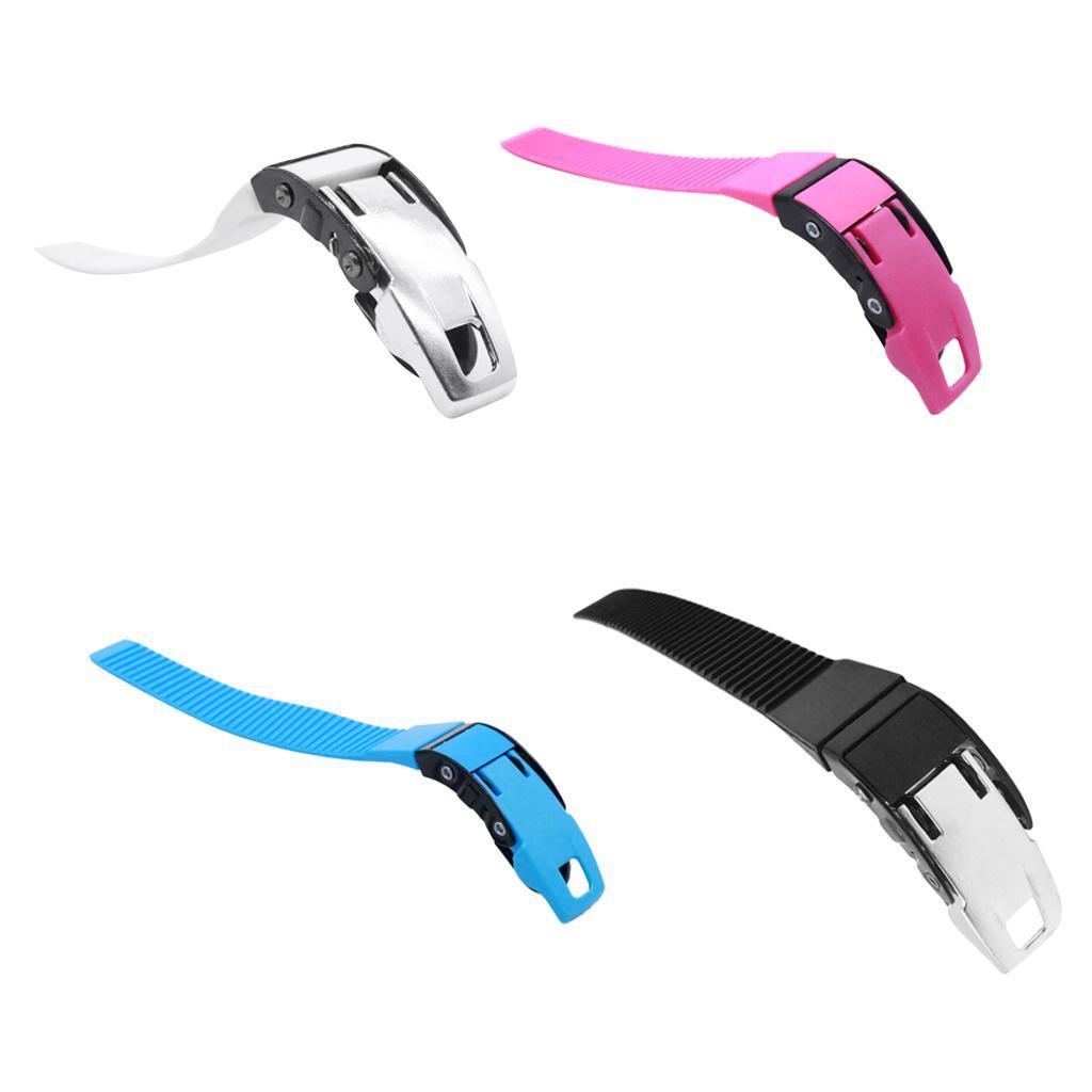 4 Pieces Replacement Inline Skate Shoes Strap with Screws & Nuts 8.3 x 0.8 inch