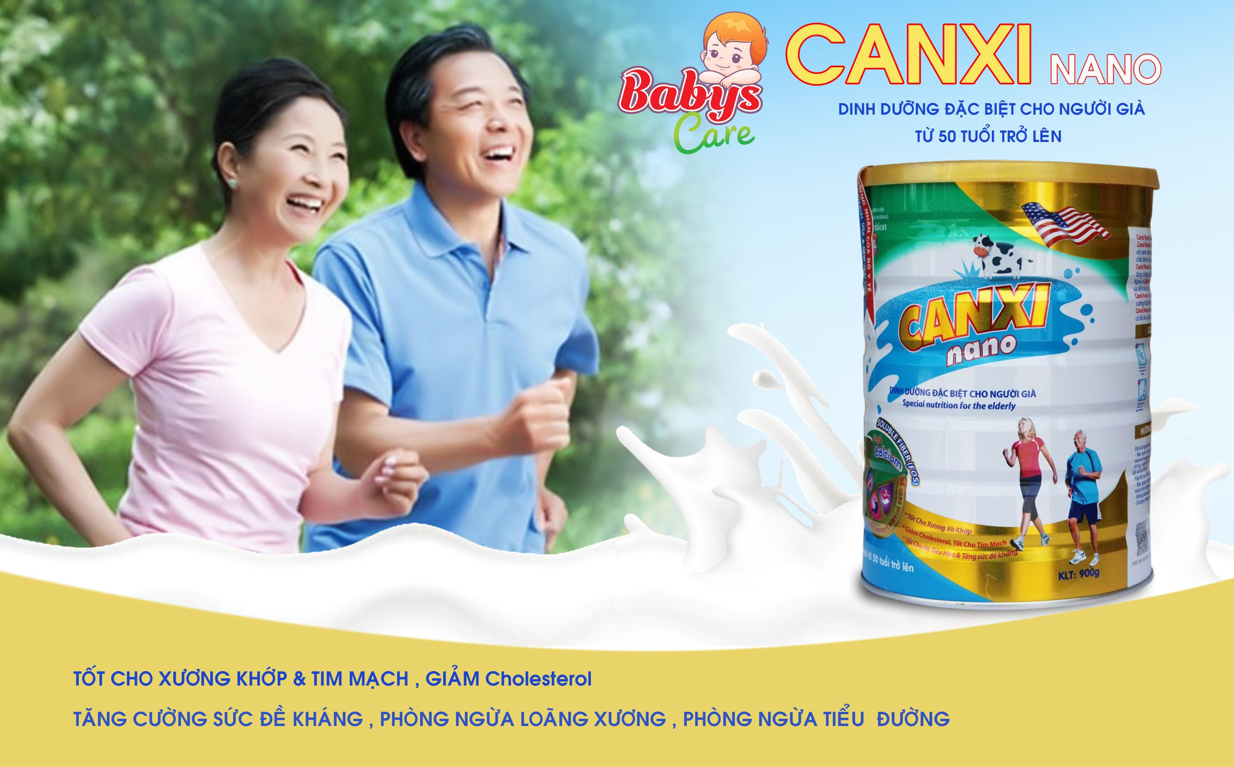 Sữa Bột Babys Care Canxi Nano 900 gam (Từ 25  tuổi) – Xương khỏe – Ngăn ngừa Loãng xương – Bổ sung Nano Canxi –  FONTERRA NEW ZEALAND