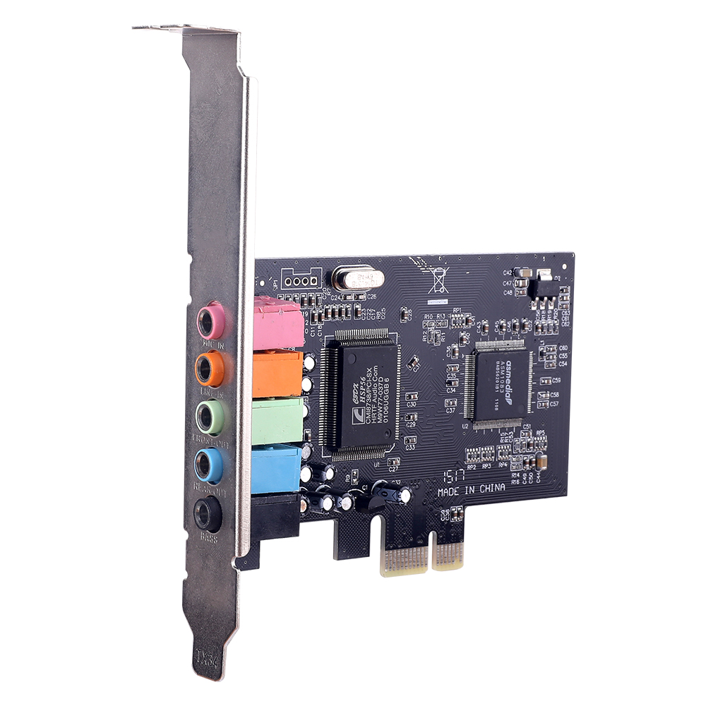 Card âm thanh PCI-E CMI8738 5.1 cho máy tính để bàn Hỗ trợ âm thanh đầu ra âm thanh vòm 6
