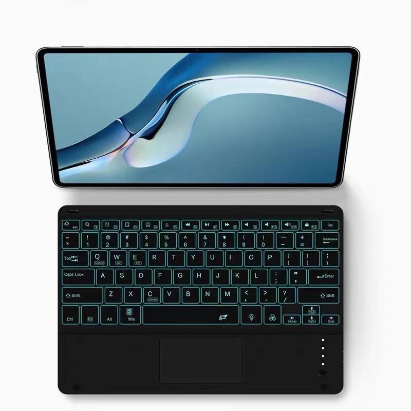 Ưu đãi đặc biệt bàn phím bluetooth phẳng chuột không dây đèn nền nhiều màu bàn di chuột ipad mobile notebook thích hợp cho Android Apple
