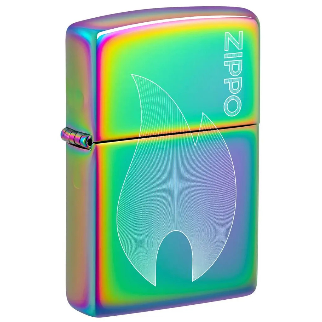 Bật lửa Zippo Flame - Dòng Đa Sắc Cầu Vồng Khắc Laser Fancy Fill Chính Hãng Mỹ, Chống Gió Cao Cấp
