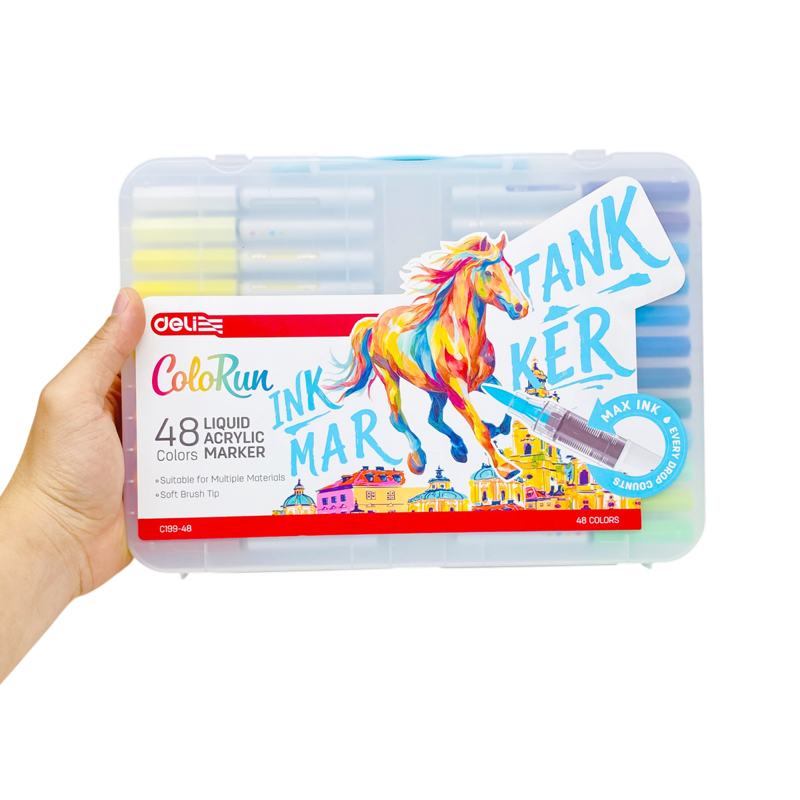 Bút Acrylic Marker Mực Lỏng 48m EC199-48