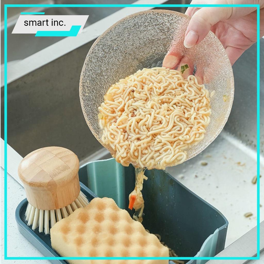 Thùng Rác Sọt Rác Nhựa Rổ Lọc Rác Treo Bồn Rửa Bát Nhà Bếp Gấp Gọn