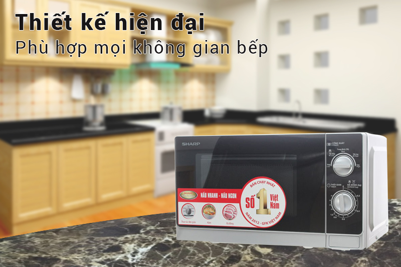 Lò Vi Sóng Sharp R-205VN - 20L - Hàng chính hãng