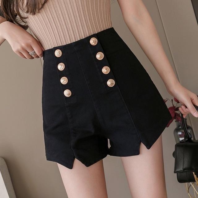 Quần shorts đùi kaki 8 nút xê đùi lưng siêu cao -3uz45