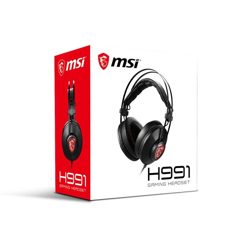 Tai nghe Gaming có khung choàng đầu MSI H991 (20Hz - 20KHz) Hàng chính hãng