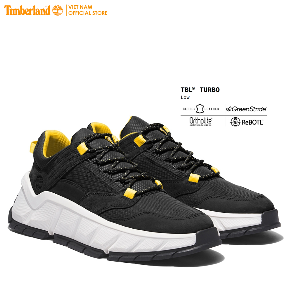 [Original] Timberland Giày Thể Thao Nam Leo Núi TBL Turbo Low Black Nubuck TB0A417U01