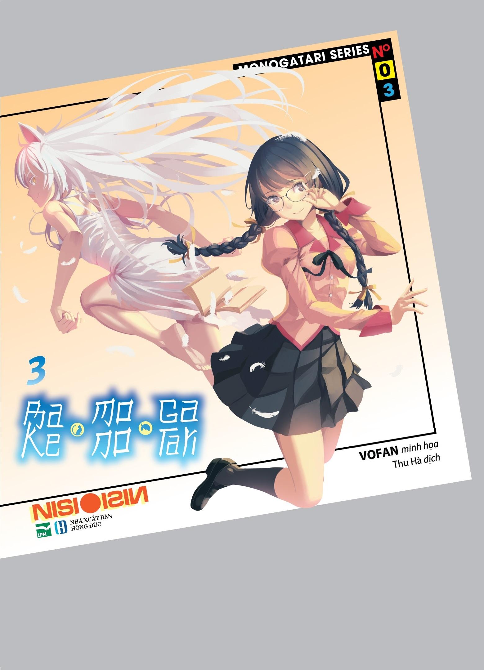 BAKEMONOGATARI 3 - Bản Thường Ver B: Standee Bập Bênh + Postcard Nhựa