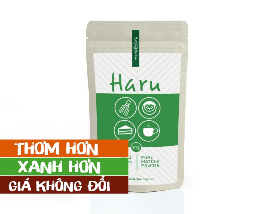 Bột trà xanh   Matcha Haru Nhật Bản  50g