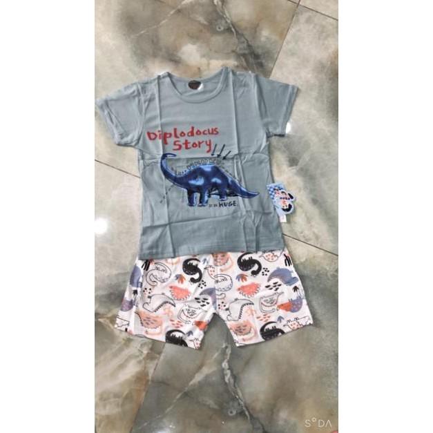 Bộ cotton xuất hàn bé trai -sỉ quần áo trẻ em hcm pikakids