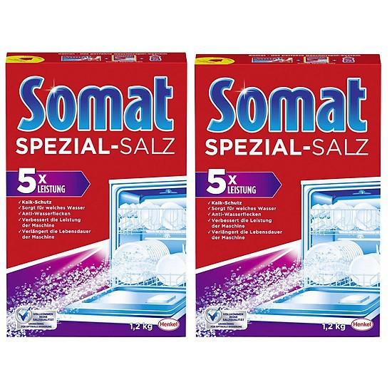 Combo Muối rửa bát Somat 2.4kg
