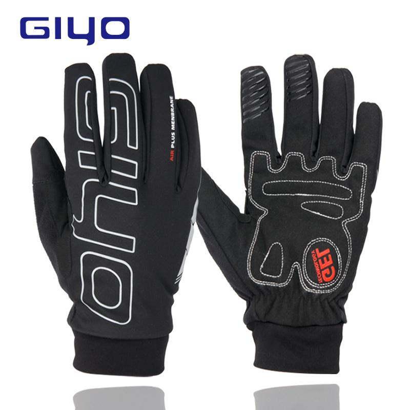 Bơm GIYO Mùa Đông Môn Thể Thao Ngoài Trời Găng Tay Xe Đạp Xe Đạp Chống Nước Găng Tay Nam Xe Đạp Găng Tay Giữ Nhiệt Trang Găng Tay Xe Đạp Gel Full Ngón