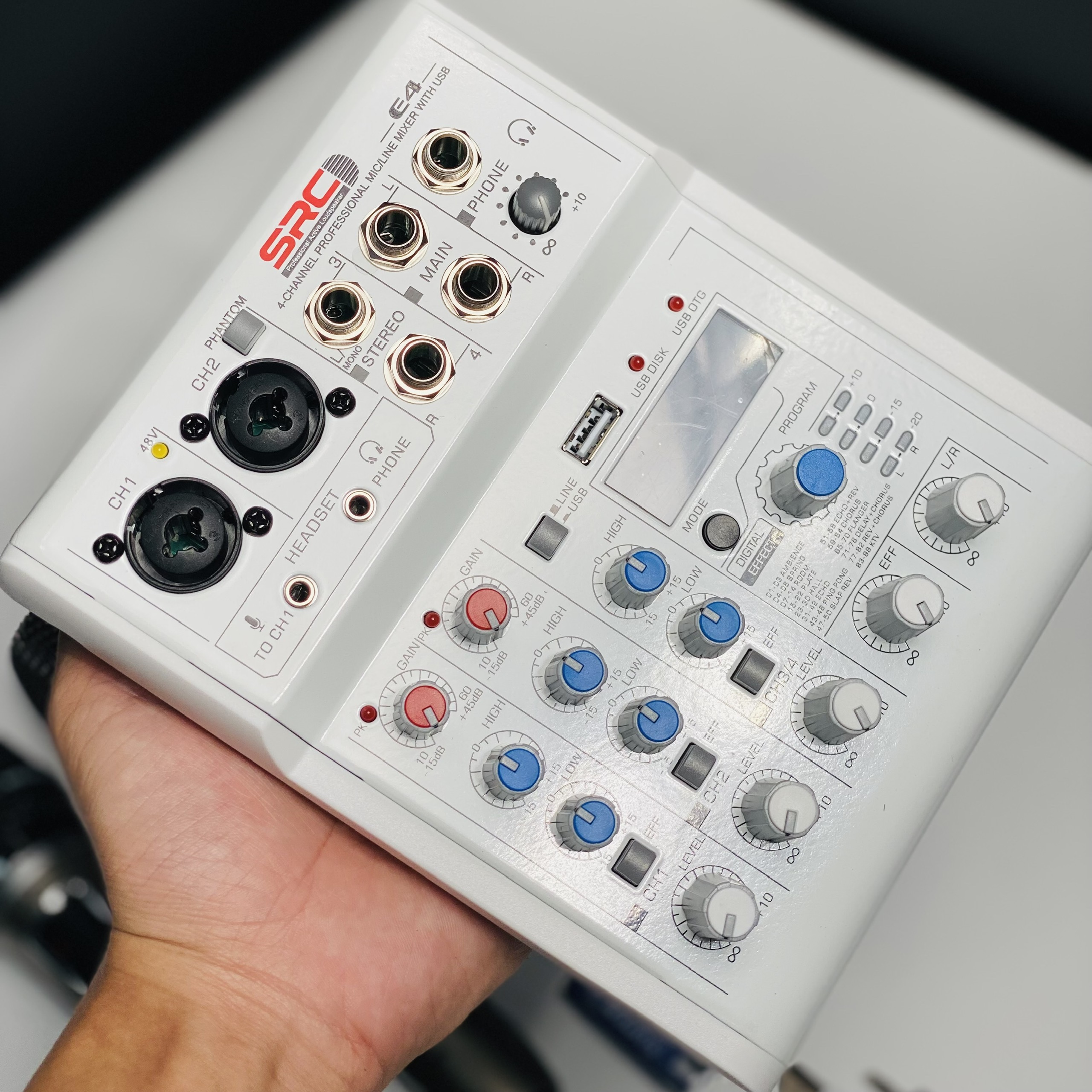 Combo Mixer Thu Âm Livestream Karaoke Mixer E4 và Micro Ak99 Plus Chính Hãng Giá Tốt -  Bảo Hành 12 Tháng Hàng Chính Hãng