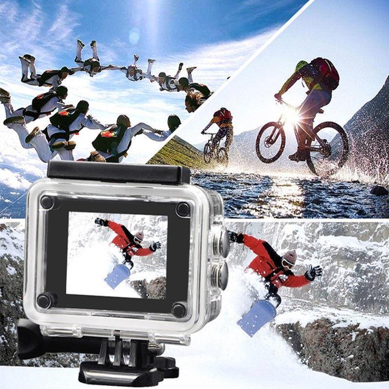 Camera hành động Ultra HD H9 4K WiFi 12MP 2 inch 30M chống nước Mũ bảo hiểm Pro 170 D Camera ghi hình xe đạp Camera thể thao