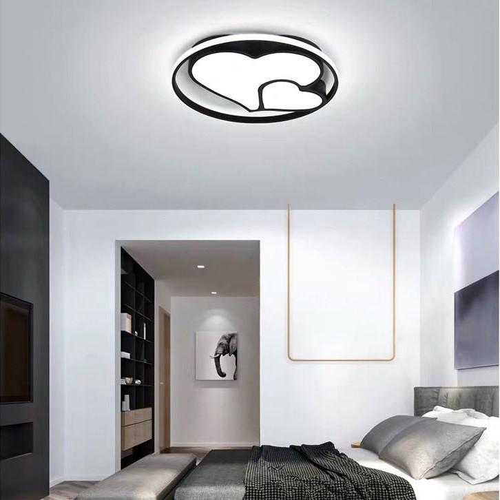 Đèn trần trang trí nội thất hiên đại với 3 chế độ ánh sáng - kèm điều khiển từ xa - .